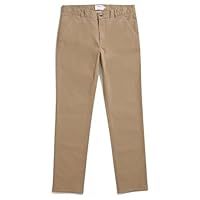 Farah Men/'s ELM STR Twill Chino Casual Pants, Beige, 32W x 32L