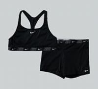Nike Swim Girls Logo Tape Set - Black - Size M/G