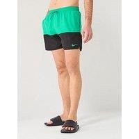 Nike Mens Split 5 Inch Volley Swim Short - Green