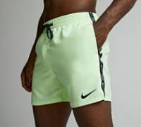 Nike Swim Logo Tape 5 Inch Short - Green - Size S