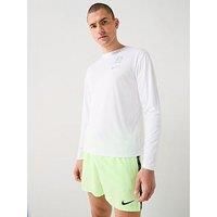 Nike Mens Lux Letter Long Sleeve Hydroguard T Shirt - White