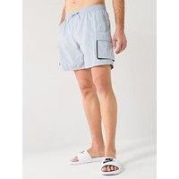 Nike Mens Multi Pocket 7 Inch Volley Swim Short - Grey