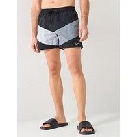 Nike Mens Multi Logo Vortex 5 Inch Volley Swim Short - Black