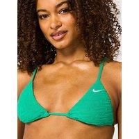 Nike Womens Terry Triangle Bikini Top - Green