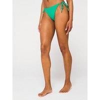 Nike Womens Terry String Bikini Bottom - Green