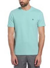 ORIGINAL PENGUIN Pin Point Embroidered Pete T Shirt Blue XS