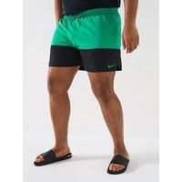 Nike Mens Split Extended Size 5 Inch Volley Swim Short - Green