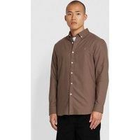 Men's Farah Brewer Slim-Fit Shirt in Grey