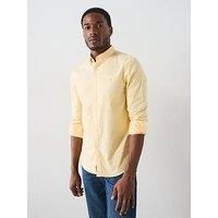 Farah Brewer Long Sleeve Slim Fit Shirt - Yellow