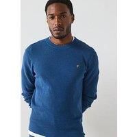 Farah Rainhill Crew Neck Regular Fit Sweater - Dark Grey