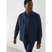 Farah Kenneth Archive Relaxed Fit Overshirt - Navy