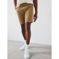 Farah Hawk Twill Shorts - Beige