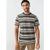 Farah Stripe T-Shirt - Khaki