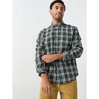 Farah F Tab Hardaker Checked Overshirt - Brown
