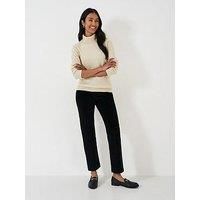 Crew Clothing Merino Cashmere Blend Roll Neck Jumper - Beige