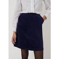 Crew Clothing Velvet Mini Skirt - Blue
