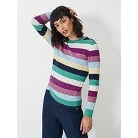 Crew Clothing Heritage Cable Neck Jumper - Multi