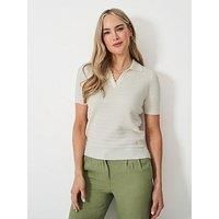 Crew Clothing Sola V-Neck Knit - White