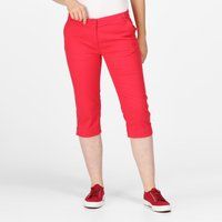 Regatta Women's Super-Soft Bayla Capri Casual Trousers Miami Red, Size: 8
