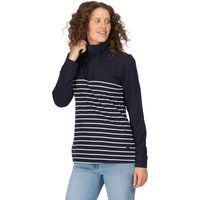 Regatta Ladies Bayla Half Placket Navy/White Stripe 12