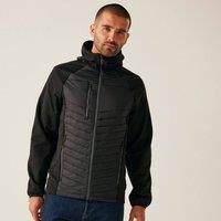 Regatta Professional Mens Navigate Hybrid Fleece Jacket, Black/Sealgr, 3XL EU
