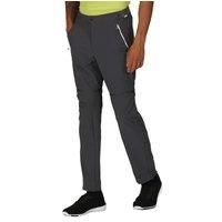 Regatta Men's Water-repellent Mountain Zip Off Walking Trousers Seal Grey Black, Size: 36 Short