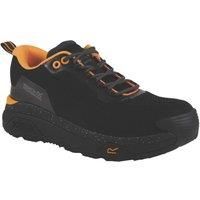 Regatta Adults Crossfort S1 Metal Free Safety Trainers - Black/Grey - 10 UK