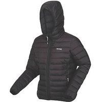 Regatta Women's Water-repellent Hooded Marizion Baffled Jacket Black, Size: 12