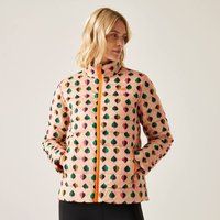 Regatta Orla Kiely Printed Baffled Jacket Tiny Elm Pink, Size: 14