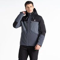 Dare 2b - Men's Breathable Slopeside Ski Jacket Black Grey, Size: XL