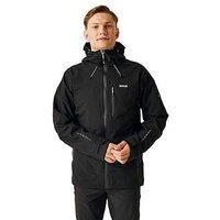 Regatta Mens Okara Full Zip Waterproof Breathable Jacket, Black, XXL EU