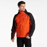 Dare 2b Men's Water-repellent Mountain Series Waterproof Jacket Cinnamon Black, Size: Xxl
