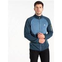 Dare 2b - Men's Knitted Mountain Series Zip Through Fleece Moonlight Denim Yellow, Size: XL