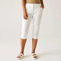 Regatta Women's Breathable Bayletta Capri Trousers White, Size: 8