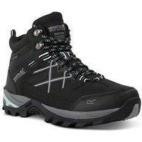 Regatta Women's Waterproof Samaris Iii Walking Boots Black Bleached Aqua, Size: UK5