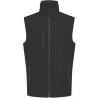 Regatta Professional Men's Water Repellent Navigate 2 Layer Softshell Bodywarmer Black Seal Grey, Size: L