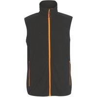 Regatta Navigate black/orange fleece bodywarmer gilet #TRA695
