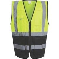 Regatta Professional Men's Lightweight Pro Hi-vis Executive Vest Yellow Black