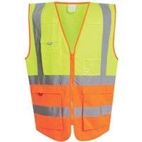 Regatta Professional Men's Lightweight Pro Hi-vis Executive Vest Yellow Orange