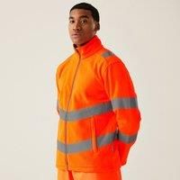 Regatta Unisex Adult Pro Contract Thor High-Vis Fleece Jacket (L) (Orange)