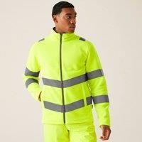 Regatta High Visibility Pro Contract Thor yellow work fleece jacket #TRF648