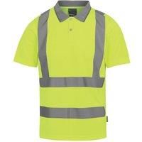 Regatta Professional Men's Lightweight Hi-vis Pro Contract Polo Yellow, Size: XL