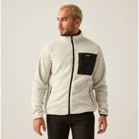 Regatta Lightweight Men's Cream and Black Frankie Full Zip Fleece, Size: S