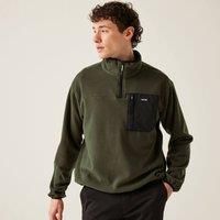 Regatta Mens Frankie Half Zip Micro Fleece Plush Stretch Warm Winter Layer Top