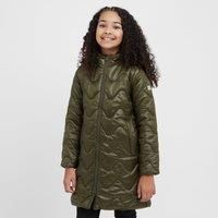 Regatta Kids Water-repellent Cambrie Quilted Jackets Dark Khaki Black, Size: 13 Years