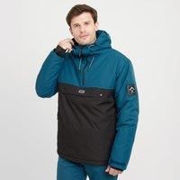 Dare 2b Men's Breathable Freeride Overhead Ski Jacket Kingfisher Blue Black, Size: XXL