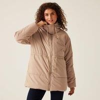 Regatta Women's Water-repellent Rurie Baffled Jacket Warm Taupe, Size: 16