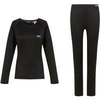 Regatta Womens Thermal Baselayer Set Black