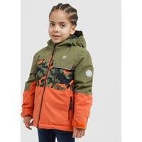 Dare 2b - Kids Water-repellent Traverse II Ski Jacket Orange Rust Camo Print, Size: 5-6 Years - Sale