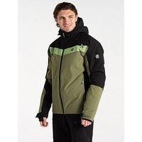 Dare 2b - Men's Water-repellent Eagle II Ski Jacket Black Olivine Green